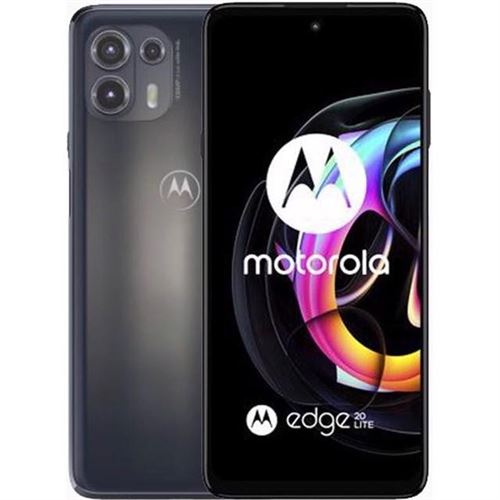 Motorola Edge 20 Lite  5G (128GB/Electric Graphite) uden abonnement